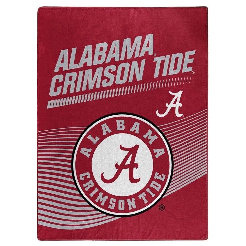 Alabama Crimson Tide 60" by 80" Royal Plush Raschel Blanket